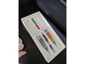 syringe box flux solder paste tool holders & boxes 3d print model - Mito3D