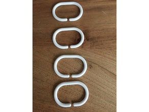 duschvorhang-ring - duş perdesi halkası openscad banyo açık yüzük aksesuarları kanca 3d print model - Mito3D