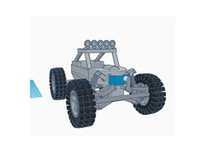 mini buggy rc 3d printing 4x4 arduino electronics car scale voiture 3d print model - Mito3D