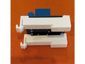 à monter sur rail din double relais de carte pcb l'électronique 3d print model - Mito3D