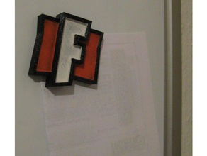 fortnite wall magnet signs & logos battle royal logo game magnetic 3d print model - Mito3D