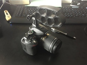 dslr camera mount handle gopro 3d print model - Mito3D