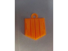 call duty black ops 4 logo keychain toy & game accessories 3d print model - Mito3D