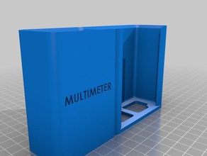 multimeter holder - wall mount tools stand peg board 3d print model - Mito3D