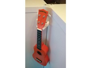 ukulele-Halter Dekor Ecke Halterung 3d print model - Mito3D