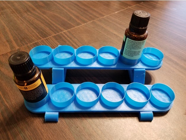 essential oil stand containers 3D print model - Mito3D