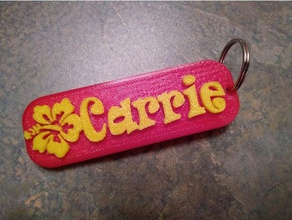 carrie keychain art tinkercad 3d print model - Mito3D