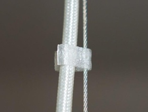 cavo di clip lampada a soffitto, filo arredamento titolare la gestione dei cavi organizer per cravatta da soffitto conduttore 3d print model - Mito3D