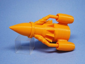 t3 roket oyuncak & oyun aksesuarları thunderbirds 3d print model - Mito3D
