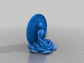 tara branca estátua esculturas buda deusa meditação 3d print model - Mito3D