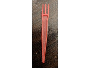 french fry fork kitchen & dining 3d print model - Mito3D