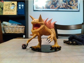 tarrasque games d&d dnd dungeons & dragons godzilla monster pathfinder 3d print model - Mito3D