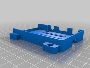 raspberry pi 3 híbrido caso slim inferior eletrônica 3d print model - Mito3D
