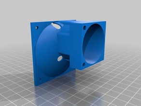 anet a6 60mm fan mounting bracket 3d printer accessories mount upgrade 3d print model - Mito3D