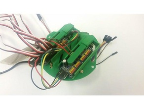 vorpal raspberry pi board 2x pca9685 robótica hexapod mover um quadrúpede servo 3d print model - Mito3D