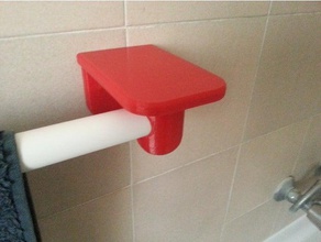 accessori bagno porta asciugamani e rotolo la salle de bains 3d print model - Mito3D