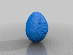 easter egg loona moon sculptures 3d print model - Mito3D