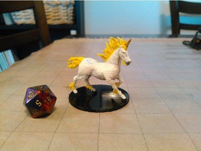 unicornio juegos candy mountain charlie d&d no molestar dungeons & dragons caballo el riñón magia pathfinder 3d print model - Mito3D