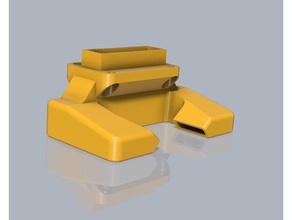 anycubic kossel lineal actualizado partes conducto de refrigeración Impresora 3d las piezas 3d print model - Mito3D
