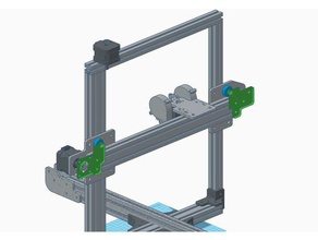 tevo tarantula x axis rigidity kit 3d printer parts belt tensioner ghosting x-axis 3d print model - Mito3D