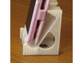soporte de smartphone del tipo libro tapa la oficina el iphone pie 3d print model - Mito3D
