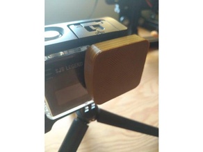 sjcam sj6 legend waterproof cover lens cap camera lid legen 3d print model - Mito3D