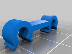 dual extruder filament tubing clip 3d printer accessories 3d print model - Mito3D
