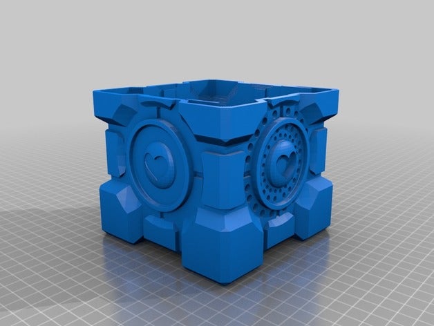 companheiro cubo - aiy Impressora 3d de peças companion cube portal 2 o google kit 3D print model - Mito3D