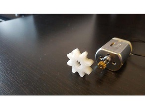 gear dc motor robotics 3d printing arduino gears 3d print model - Mito3D