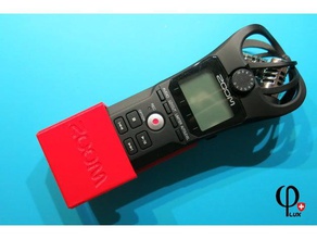 zoom h1n de cas support ceinture l'audio titulaire le enregistreur 3d print model - Mito3D