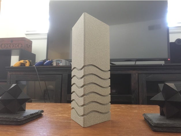 water stone vase decor element elemental fifth 3D print model - Mito3D