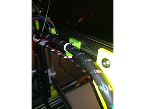 cable holder 20x40 extrusions 3d printer accessories management 3d print model - Mito3D