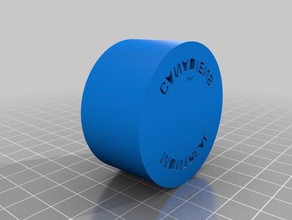 ice hockey puck con logo segni e loghi 3d print model - Mito3D