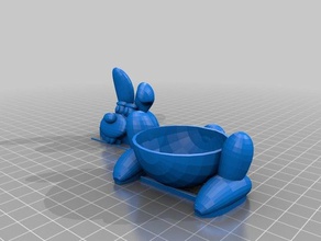 ei-Hase-oben&unten Tiere bunny Ostern Osterhase 3d print model - Mito3D