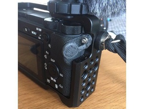 sony camera big button a6500 addon a6000 3d print model - Mito3D