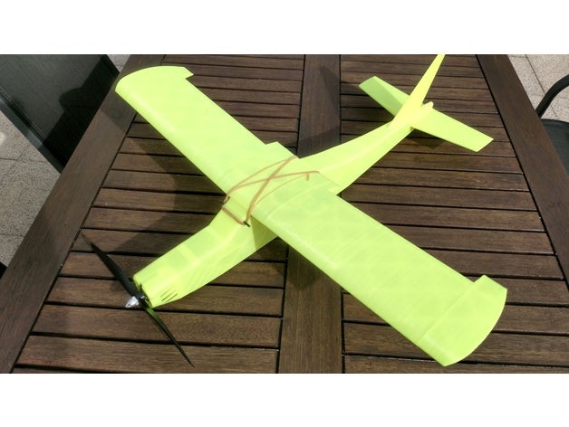 r c-trainer c Fahrzeuge Flugzeug flugzeug modellflugzeug rc-flugzeug rc-modell trainer 3D print model - Mito3D