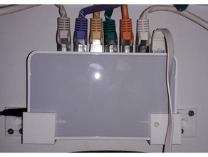 montaje en pared de tp-link interruptores la oficina conmutador red 3d print model - Mito3D
