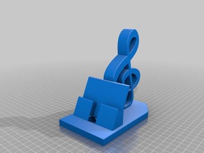 phone charger supports musicians art 3d print model - Mito3D