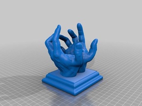 manos sosteniendo lo que sea las esculturas 3d print model - Mito3D