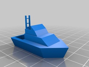 n scale cabin cruiser boat vehicles nscale 3d print model - Mito3D