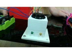 button turns one led off on electronics 3dx 3d print model - Mito3D