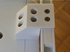 ikea vidga curtain rail holder household support 3d print model - Mito3D