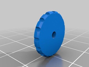 anet a8 thumbwheel 3d printer parts thumb 3d print model - Mito3D