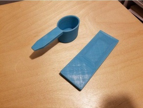 2 oz scoop household spoon 3d print model - Mito3D