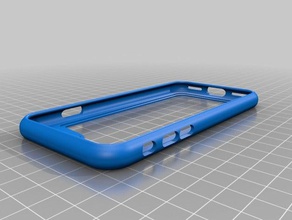 iphone 7 caso cambiante de la parte trasera el teléfono móvil apple cubierta del 3d print model - Mito3D