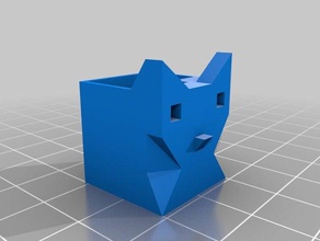 test cat-cube 3d printing tests cat cube 3d print model - Mito3D