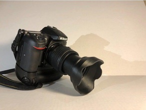 nikon 18-55mm lens hood gadget la fotocamera accessori della macchina fotografica accessorio dslr famiglia obiettivo lenscap il tappo dell'obiettivo coperchio paraluce con attacco utile 3d print model - Mito3D
