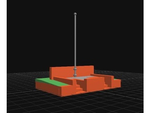 flag-Plattform Modelle high-school - Plattform 3d print model - Mito3D