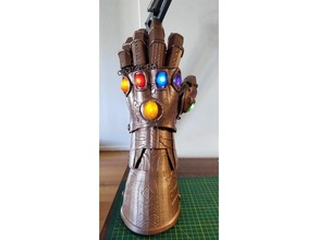 modified infinity gauntlet forearm props marvel thanos 3d print model - Mito3D