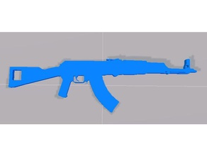 ak-47 keychain video games csgo game gun 3d print model - Mito3D